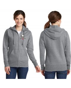 Support Port & Company® Ladies Core Fleece Full-Zip Hooded Sweatshirt-LPC78ZH